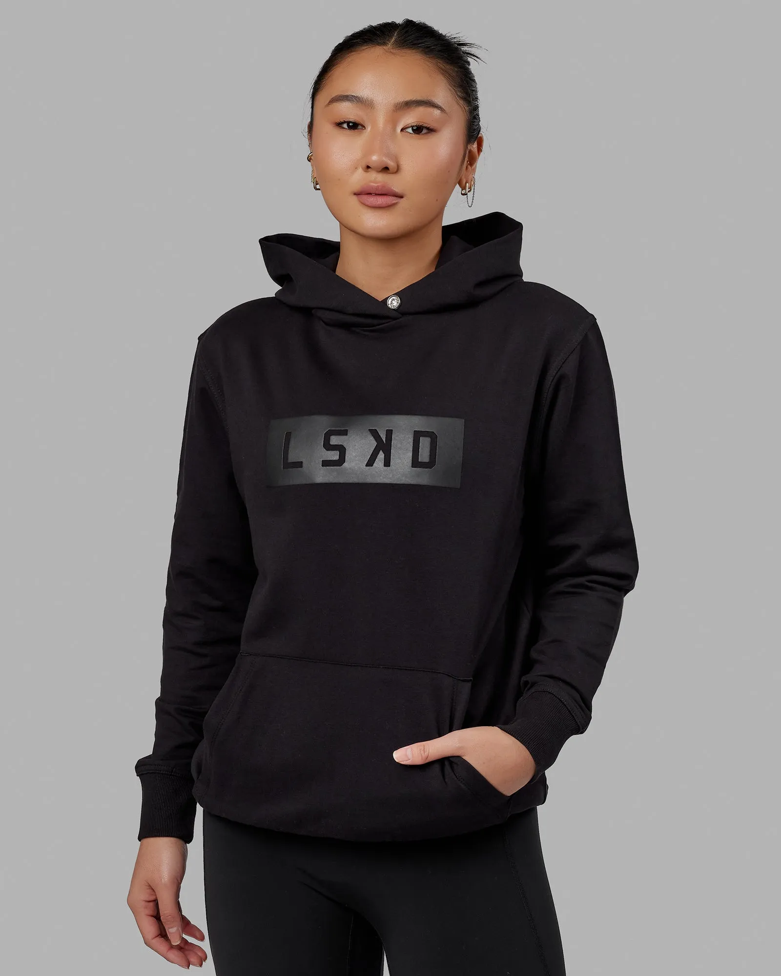 Unisex Strength FLXFLeece Hoodie - Black-Black