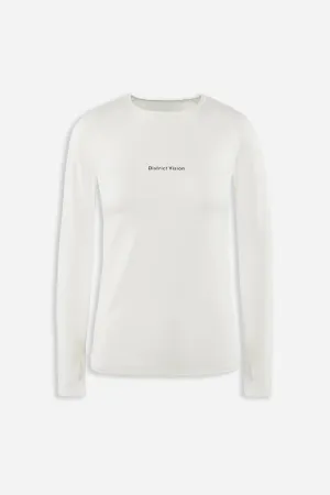 W Deva Long Sleeve Tee Lunar White