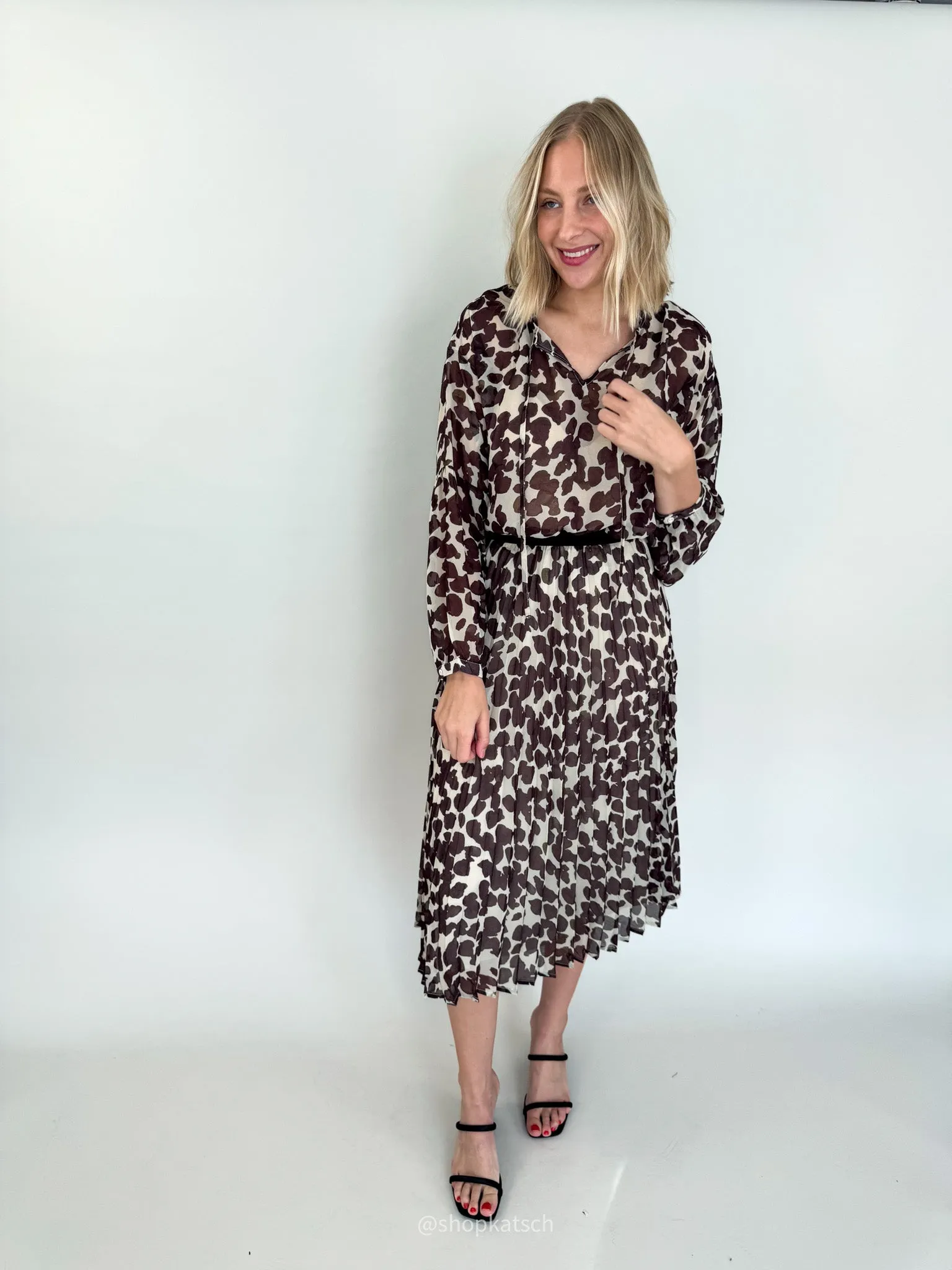 Watermark Spotted Blouse