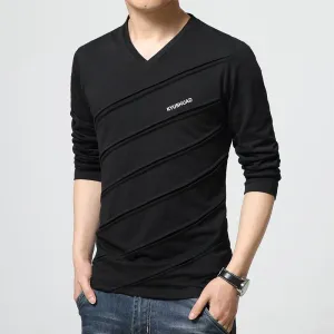 West Louis™ Designer Made V Collar T Shirt