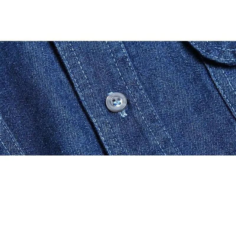 West Louis™ Men's Fashion Denim Shirt