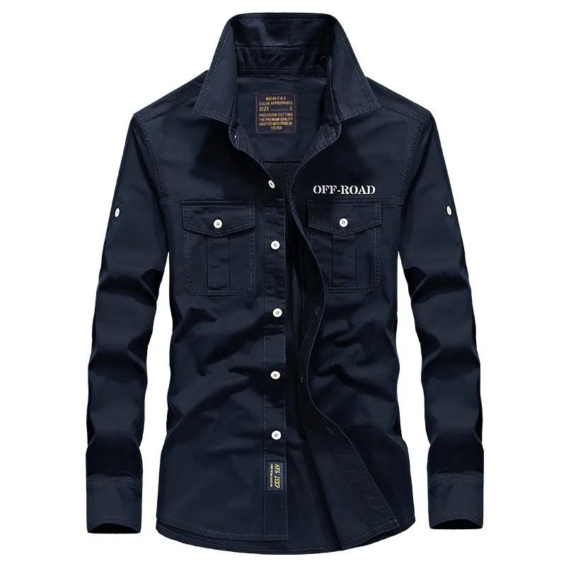 West Louis™ Military Off Road Cotton Shirt