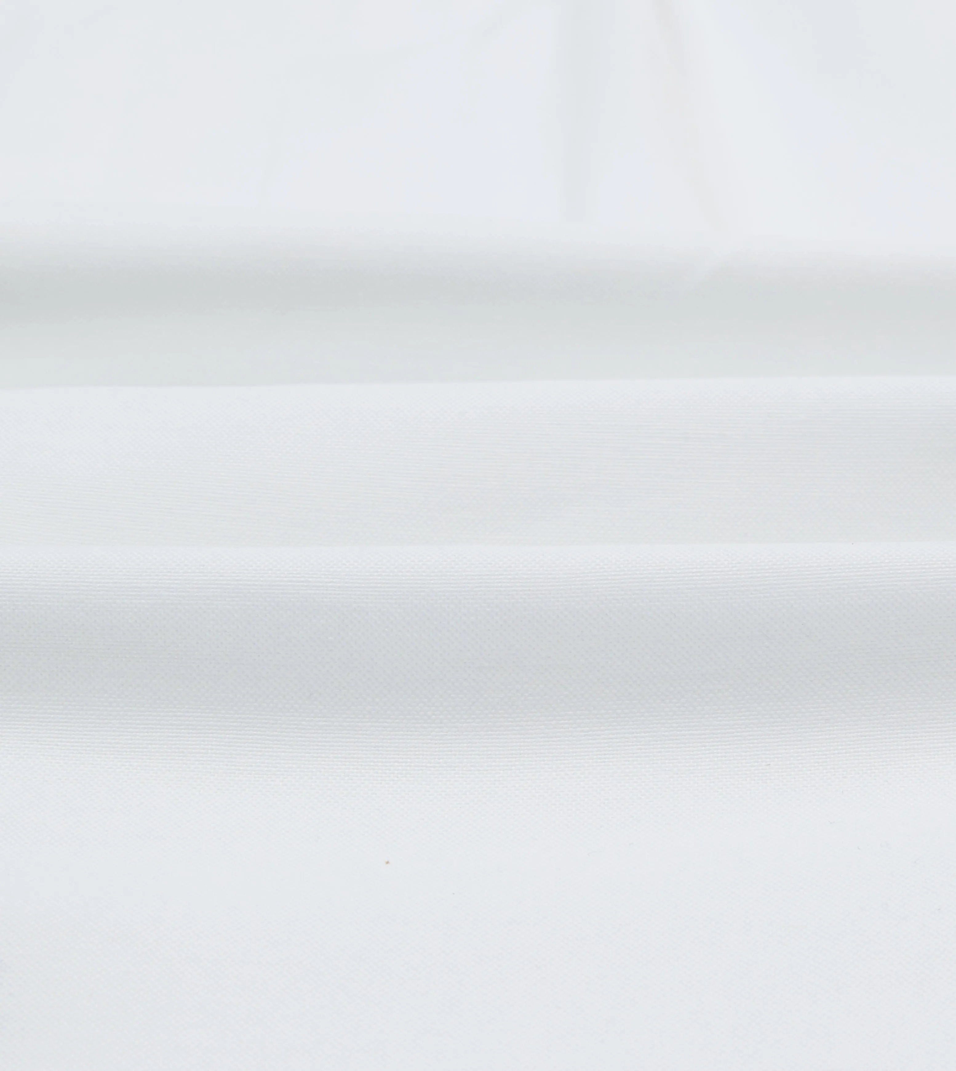 White Cotton Oxford Cloth Long Point Collar Shirt