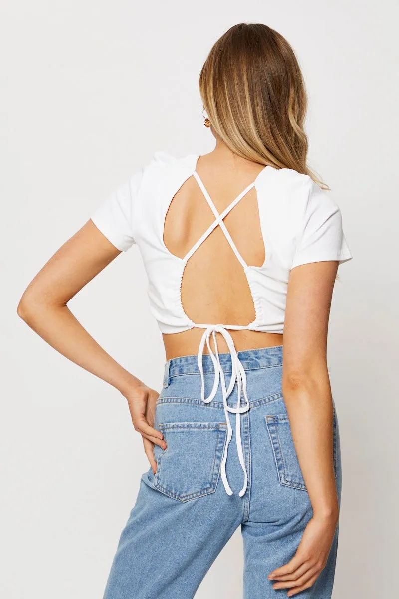 White Crop Top