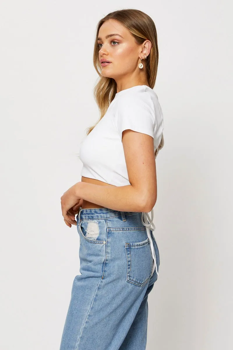White Crop Top