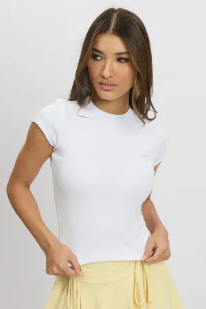 White Graphic Tee Short Sleeve