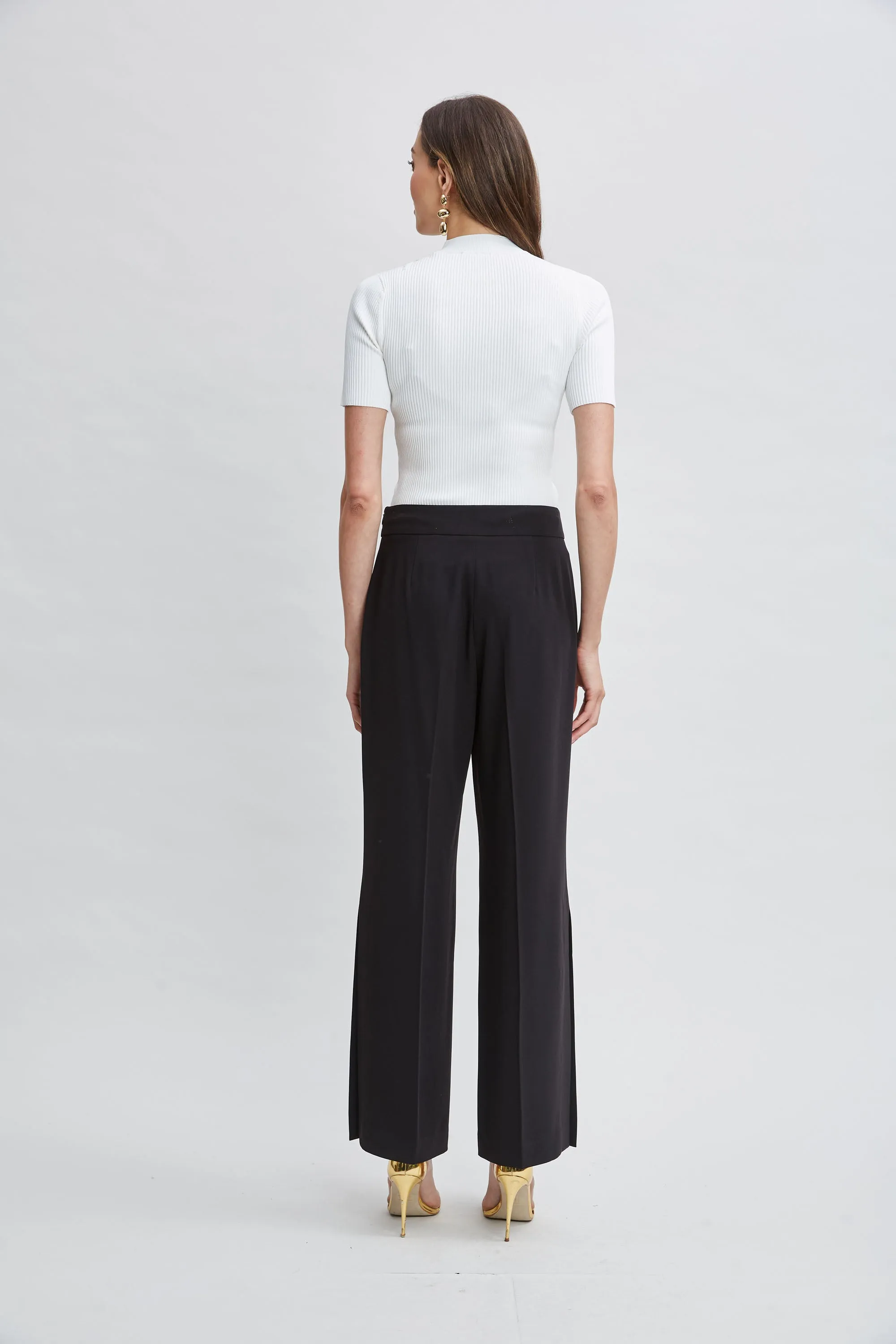 Wide Leg Slit Pant