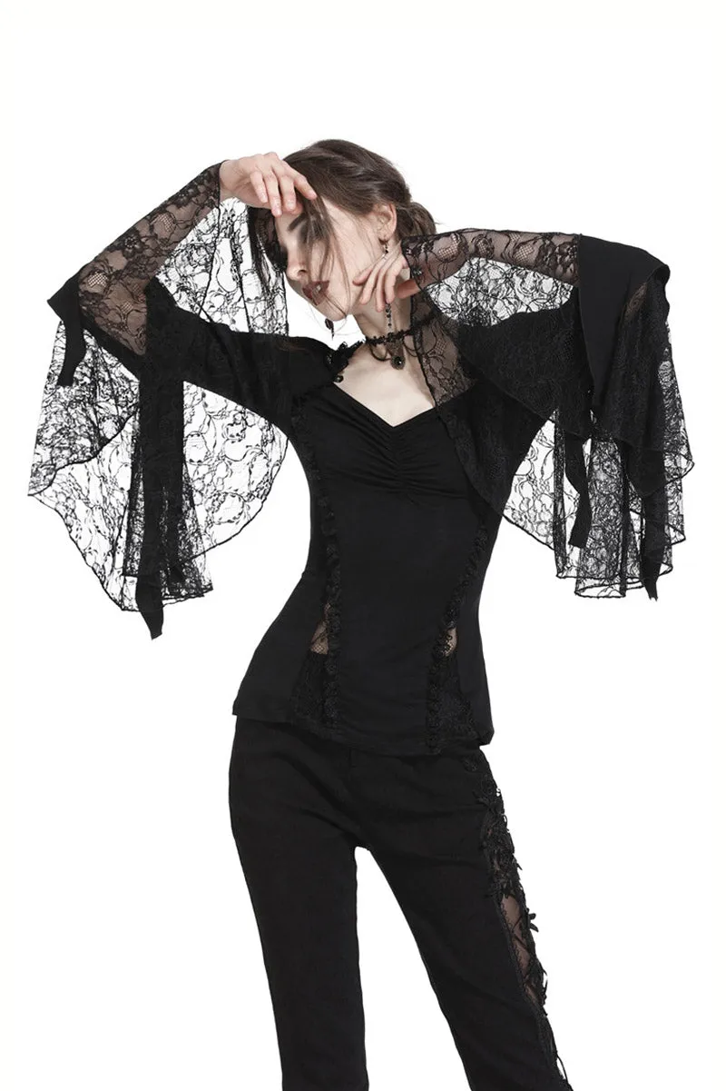 Witching Hour Lace Bell Sleeve Top