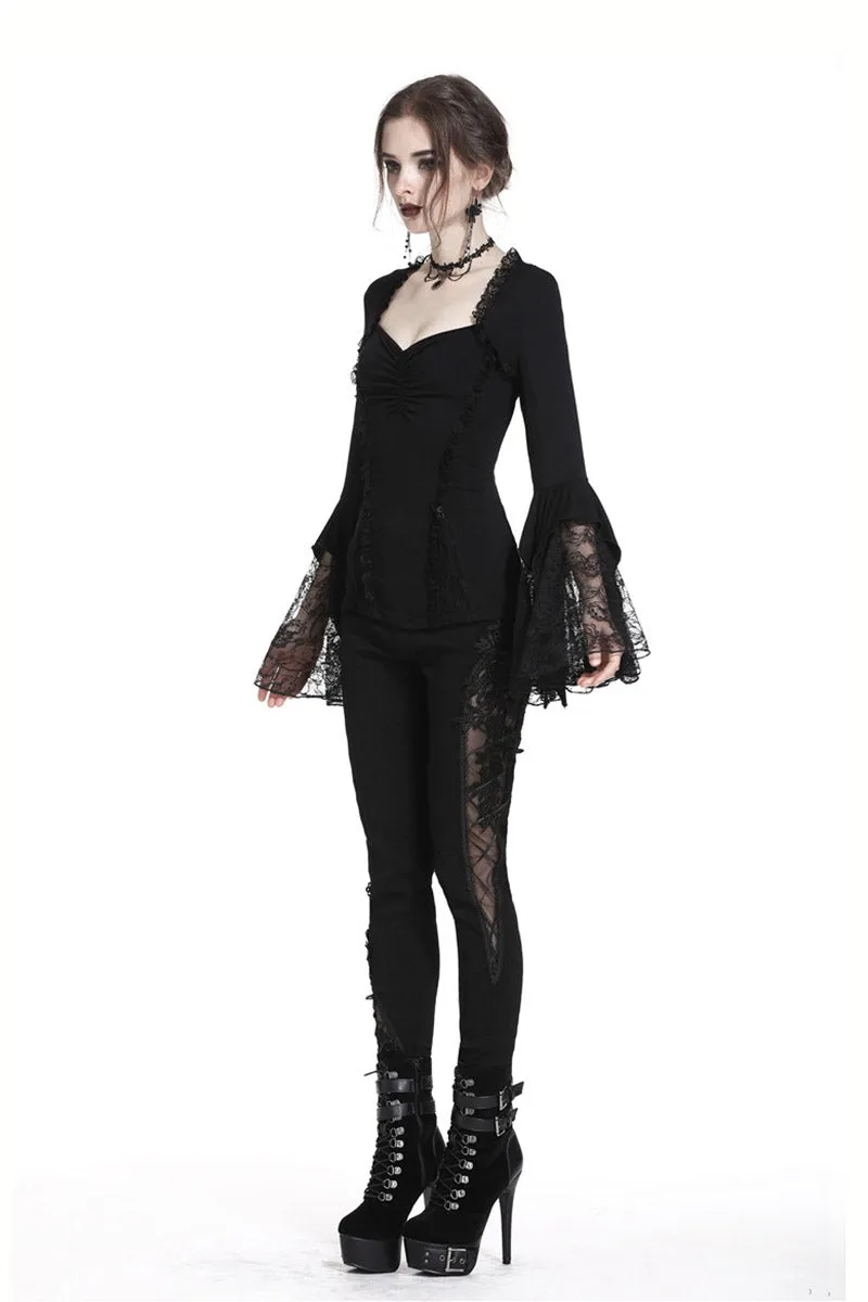Witching Hour Lace Bell Sleeve Top