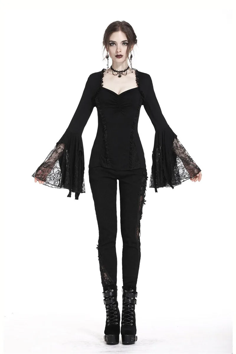 Witching Hour Lace Bell Sleeve Top