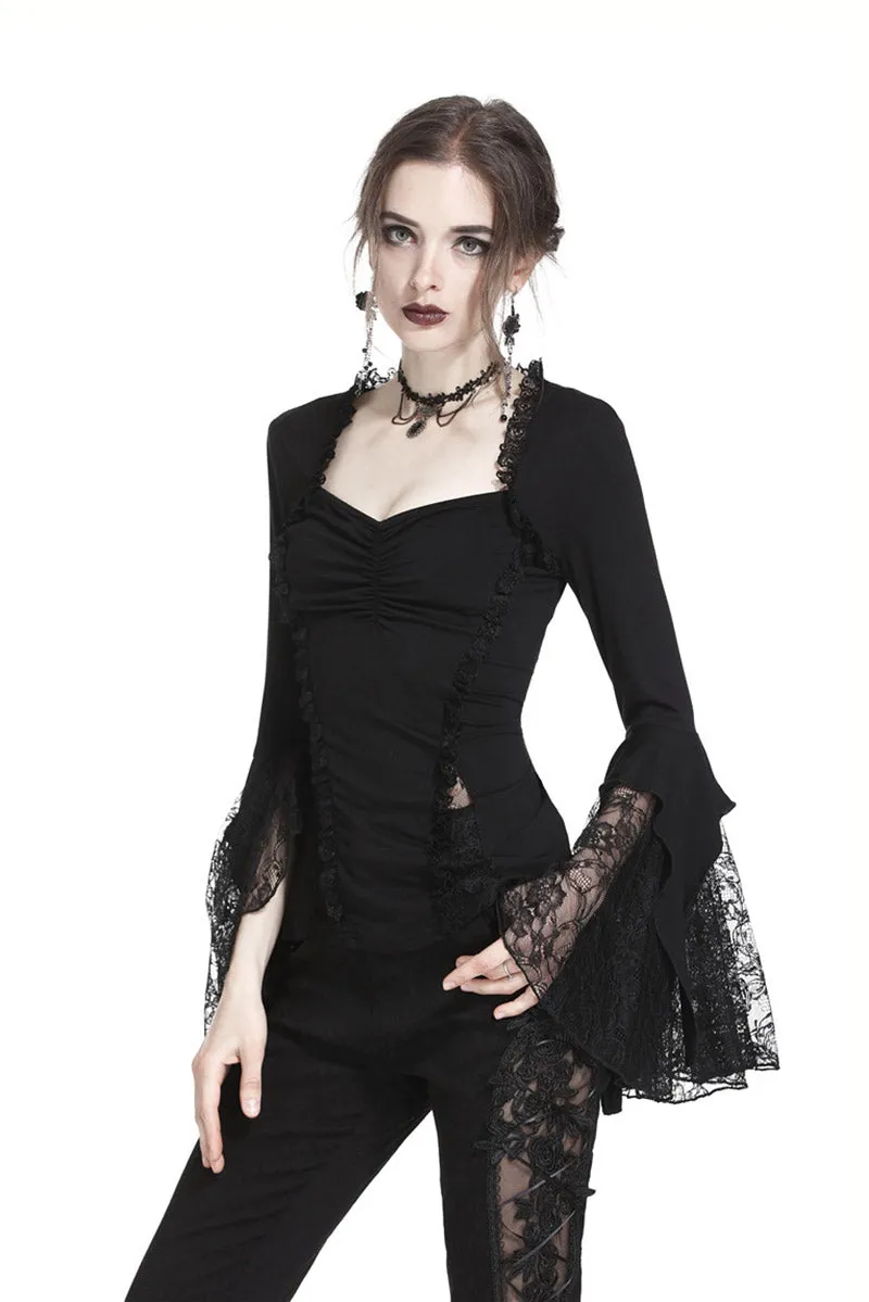 Witching Hour Lace Bell Sleeve Top