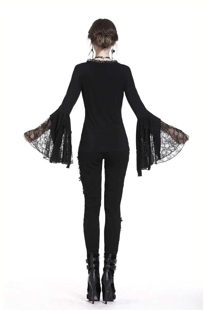 Witching Hour Lace Bell Sleeve Top