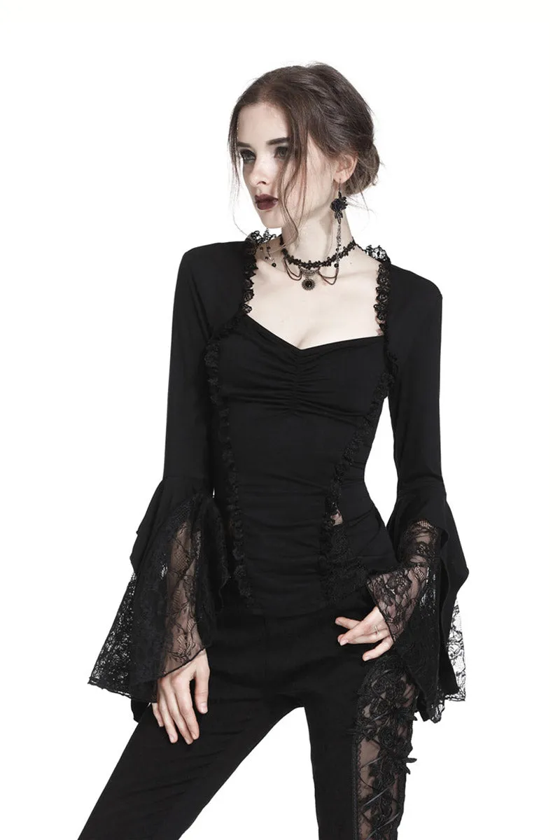 Witching Hour Lace Bell Sleeve Top