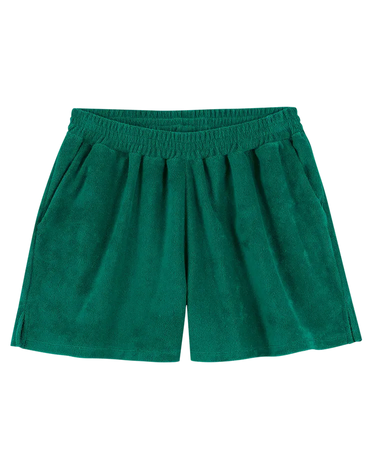 Women Shorts Towelling Haricot - قصيرة
