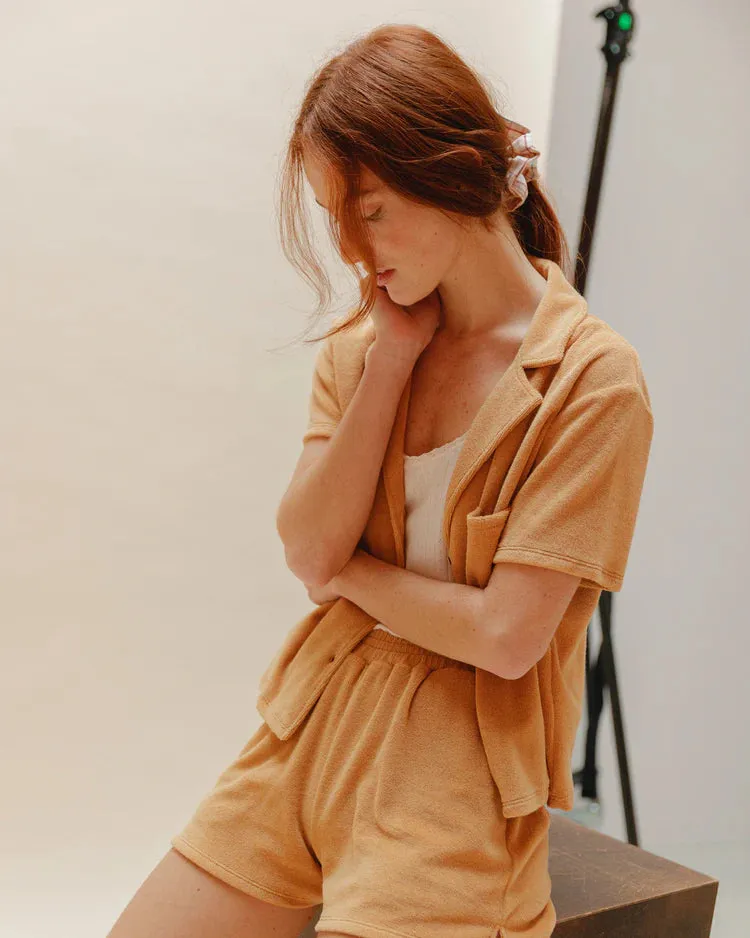 Women Shorts Towelling Honey - قصيرة
