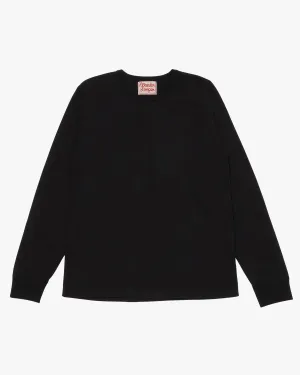 Wonder Looper 409gsm Double Heavyweight L/S T Shirt - Black