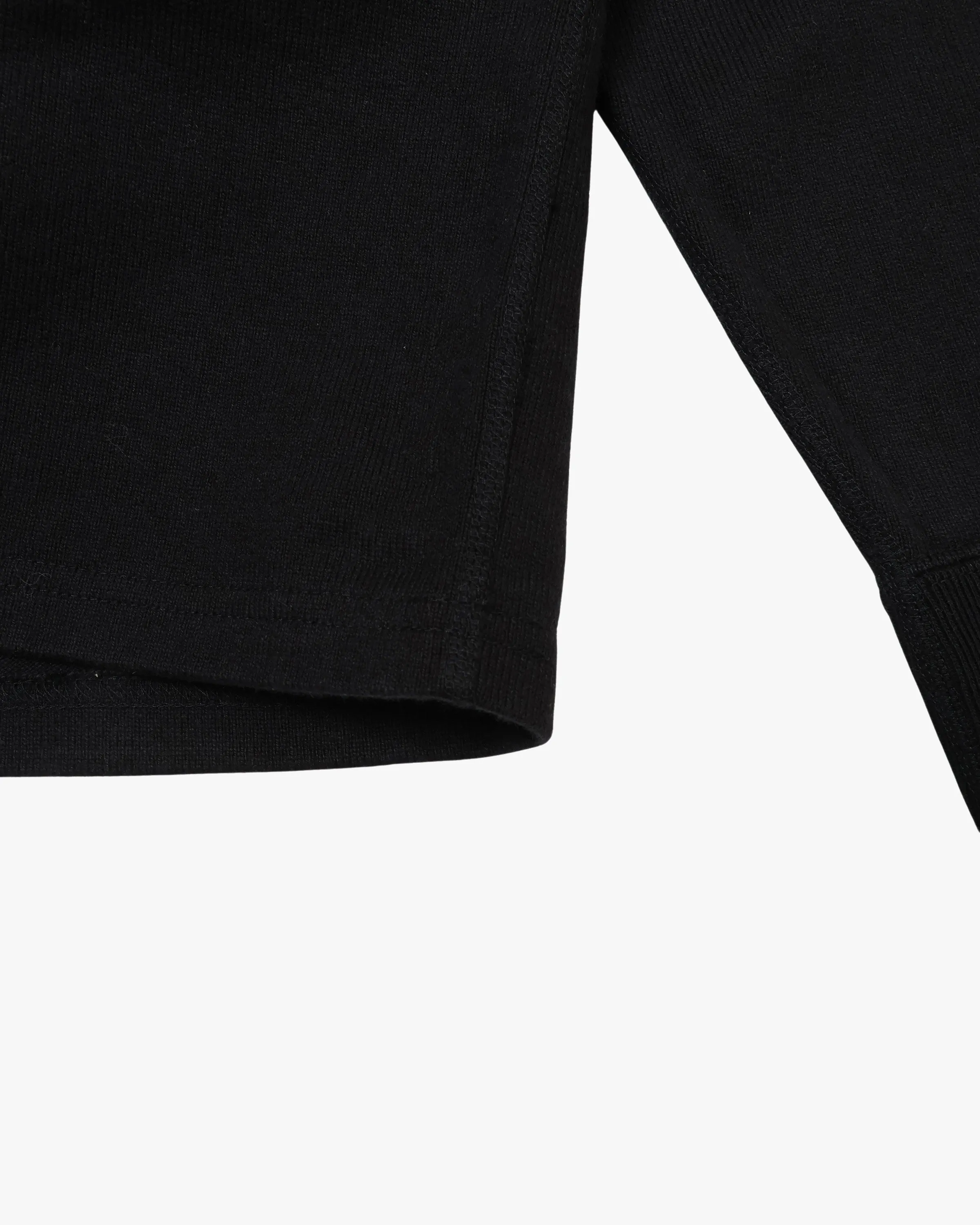 Wonder Looper 409gsm Double Heavyweight L/S T Shirt - Black