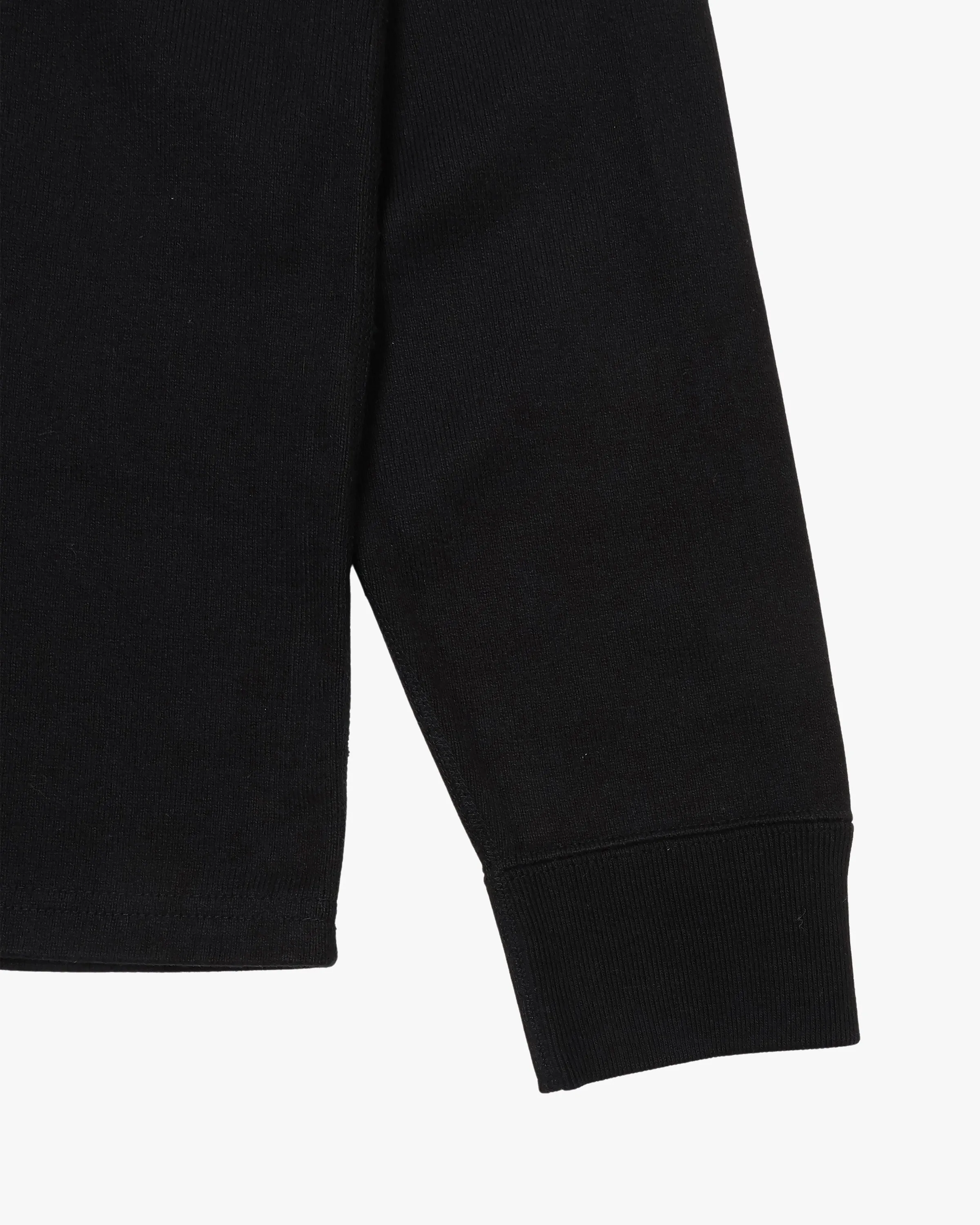 Wonder Looper 409gsm Double Heavyweight L/S T Shirt - Black