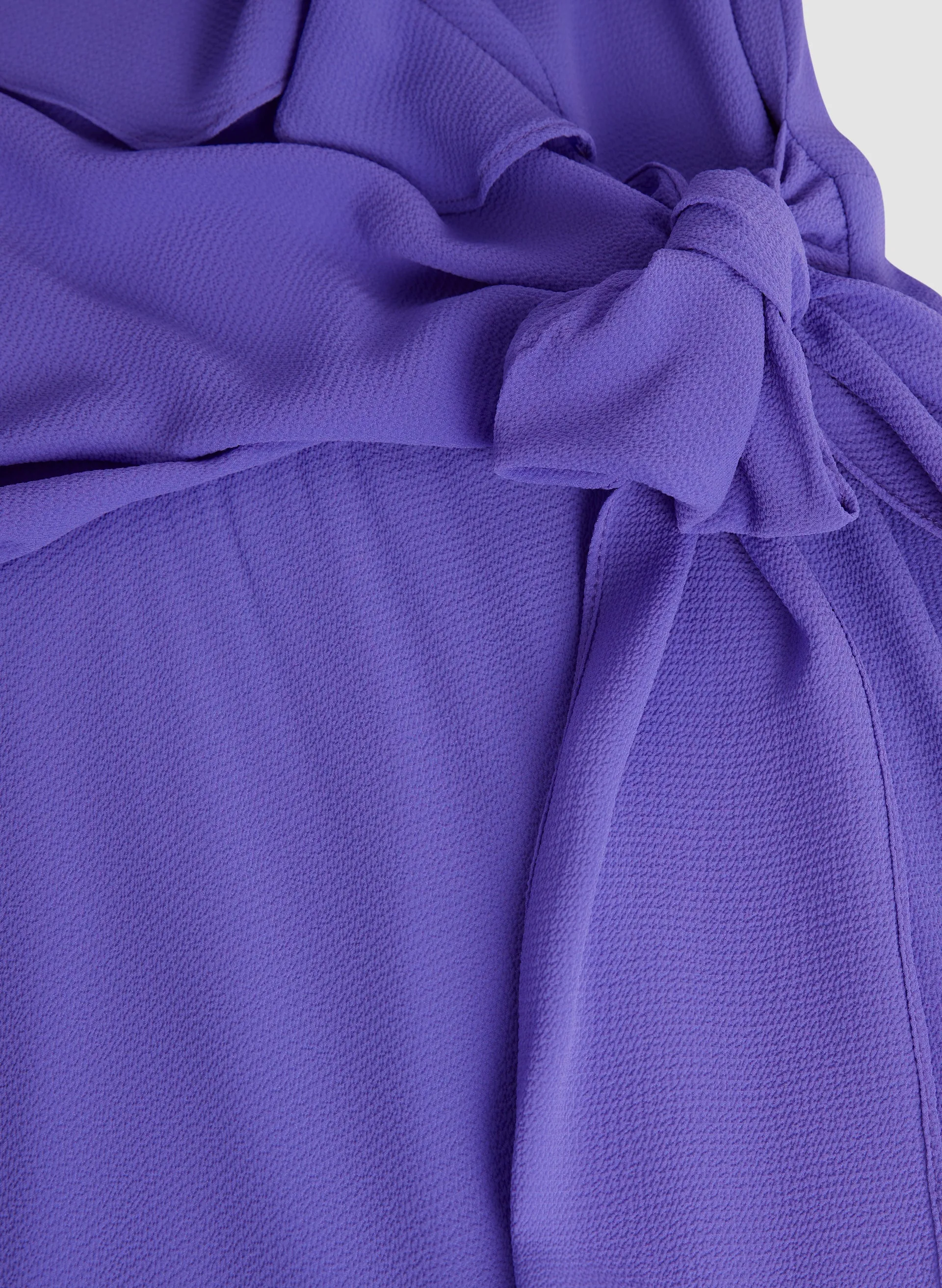 Wrap Style Ruffle Dress