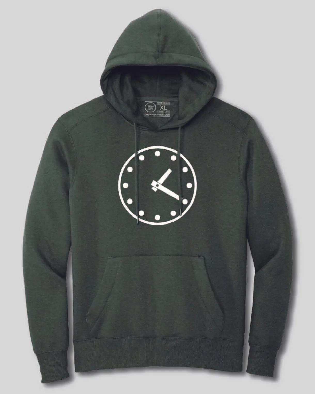 WRIGLEY CLOCK. (HOODED SWEATSHIRT)