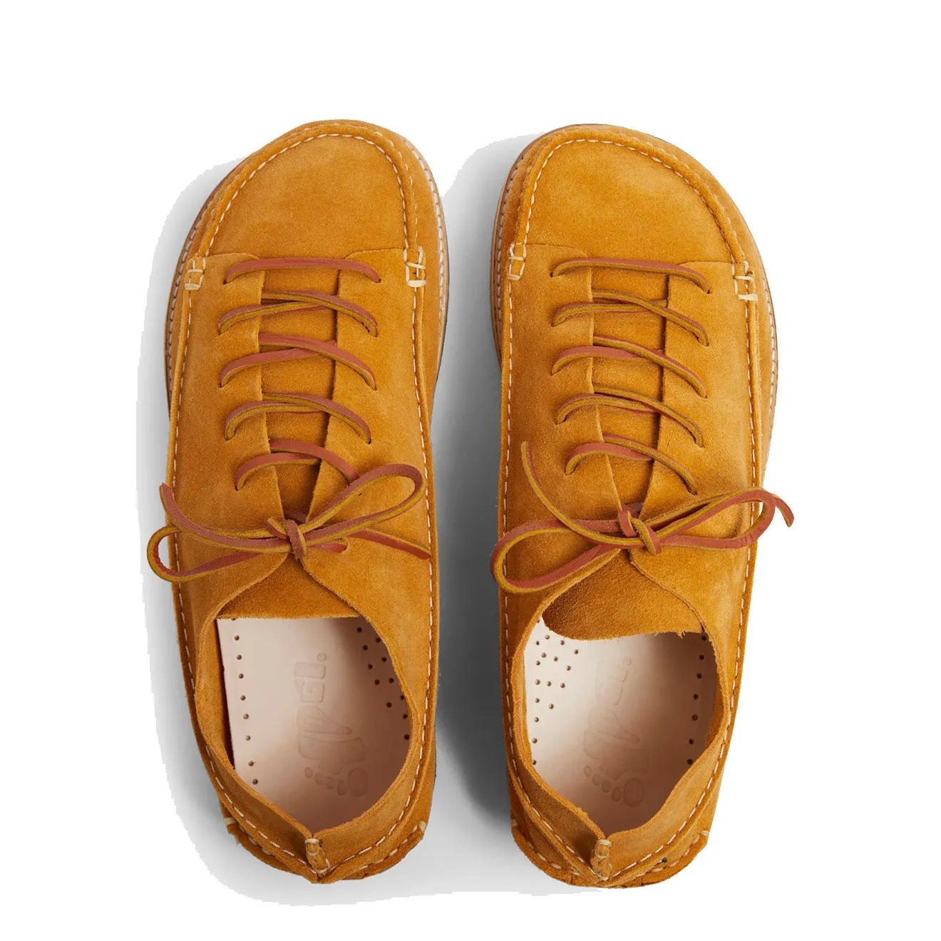 Yogi Finn Suede Lace Up Show On Crepe Turmeric
