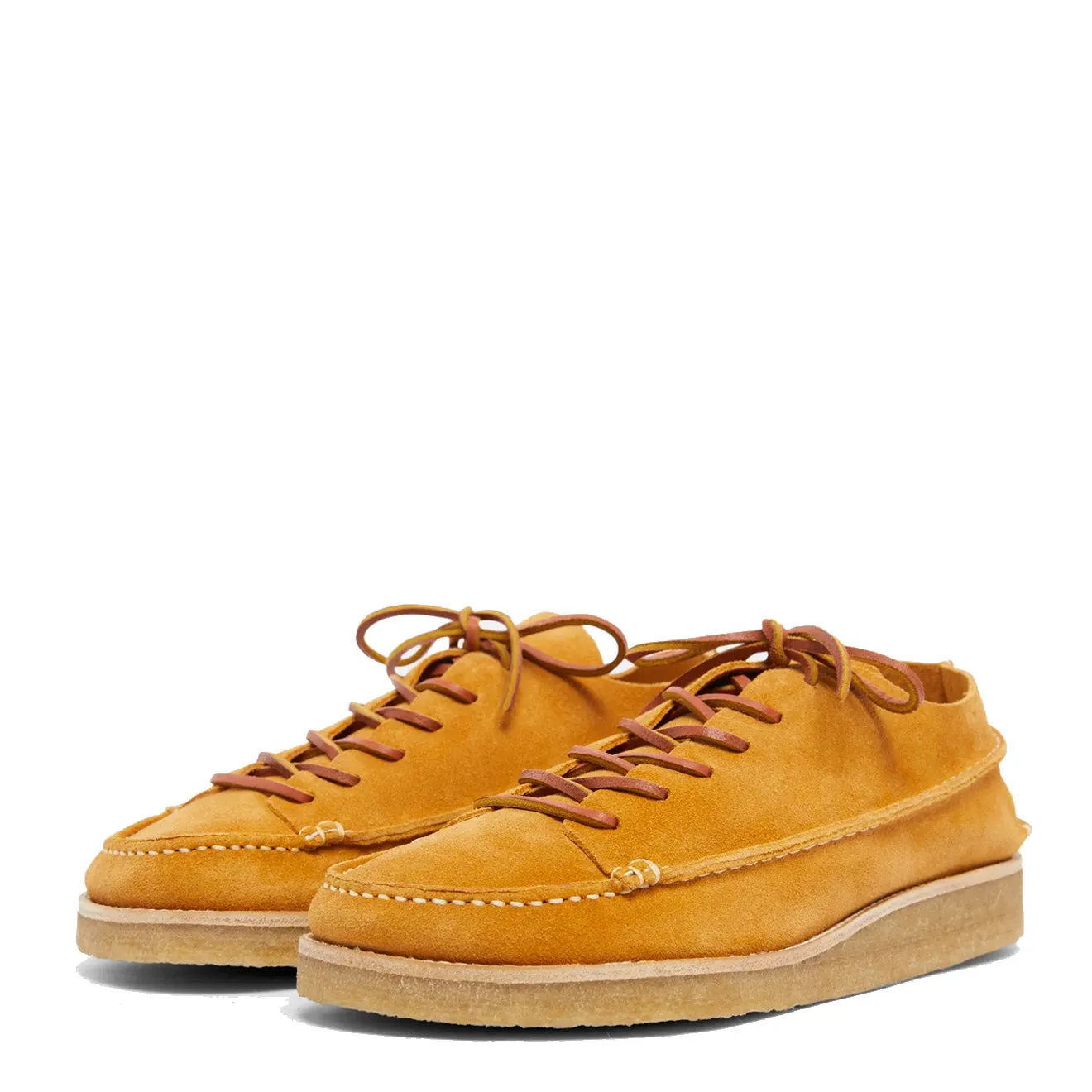 Yogi Finn Suede Lace Up Show On Crepe Turmeric